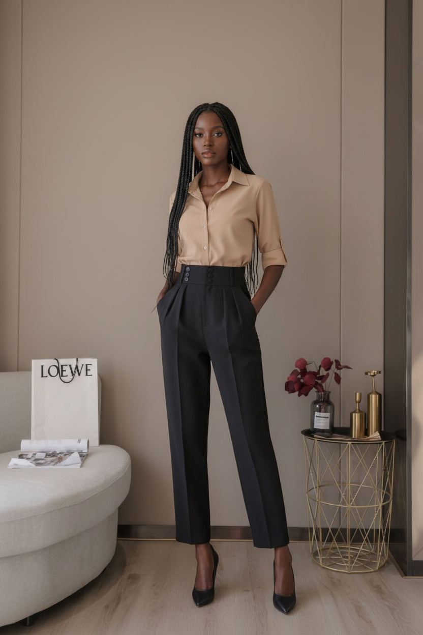 Suit was thin harem pants