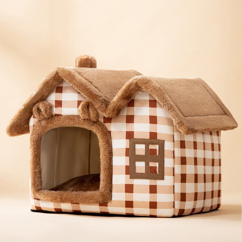 Cama acogedora y autocalentable para mascotas: nido suave, transpirable y duradero para gatos y perros.