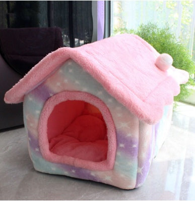 Cama acogedora y autocalentable para mascotas: nido suave, transpirable y duradero para gatos y perros.