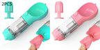 Portable Pet Water Bottle with Food Container & Waste Bag Dispenser – 300ML/500ML Travel Dog Water Dispenser