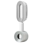 Self-Cleaning Scalp Massage Hair Brush – 3D Air Cushion Anti-Static Detangling Comb for All Hair Types | Pain-Free, No-Pull Hair Brush for Healthy Hair Growth & Frizz-Free Styling