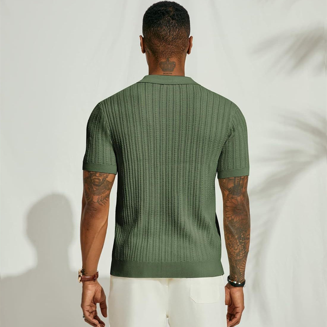 Men’s Plus Size Short Sleeve T-Shirt – Lightweight Polyester Casual Top for Summer & Daily Wear