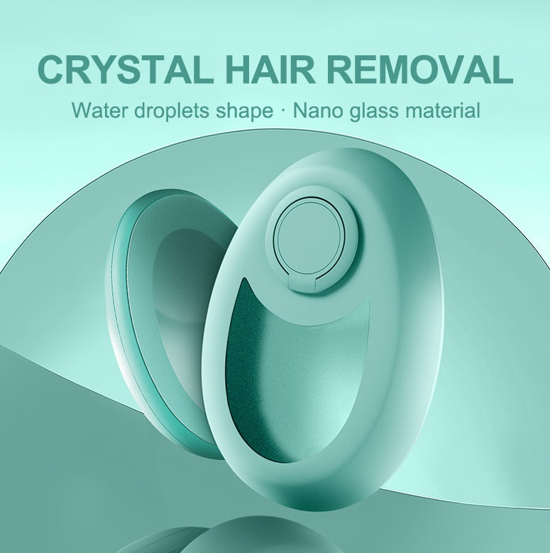 Crystal Hair Removal Eraser – Painless Nano-Glass Exfoliating Tool for Women & Men | Eco-Friendly, Reusable & Portable Hair Remover for Legs, Arms, Back, and Body