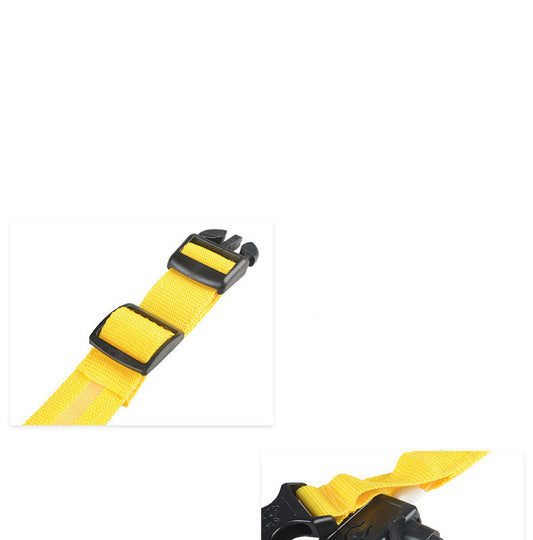 LED Nylon Safety Dog Collar – Adjustable, Waterproof, Rechargeable – 7 Color Options