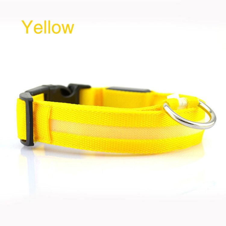 LED Flashing Dog Collar - Rechargeable with Multiple Light Modes