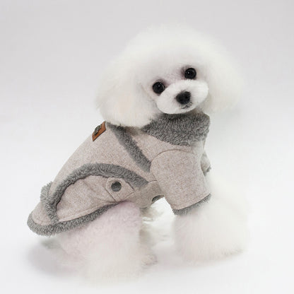 Winter French Bulldog Jacket - Warm Velvet Pet Coat for Small Dogs and Puppies