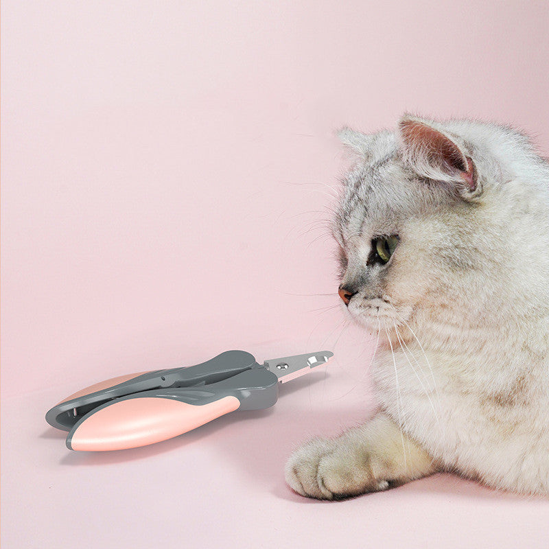 Professional Pet Nail Clippers with Safety Guard – Stainless Steel Cutter for Dogs & Cats