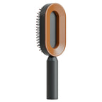 Self-Cleaning Scalp Massage Hair Brush – 3D Air Cushion Anti-Static Detangling Comb for All Hair Types | Pain-Free, No-Pull Hair Brush for Healthy Hair Growth & Frizz-Free Styling