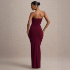 Sexy Chest Wrap One-Step Skirt Dress – Wine Red, Black, Brown