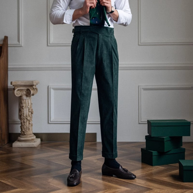 Straight-Fit Casual Leisure Trousers