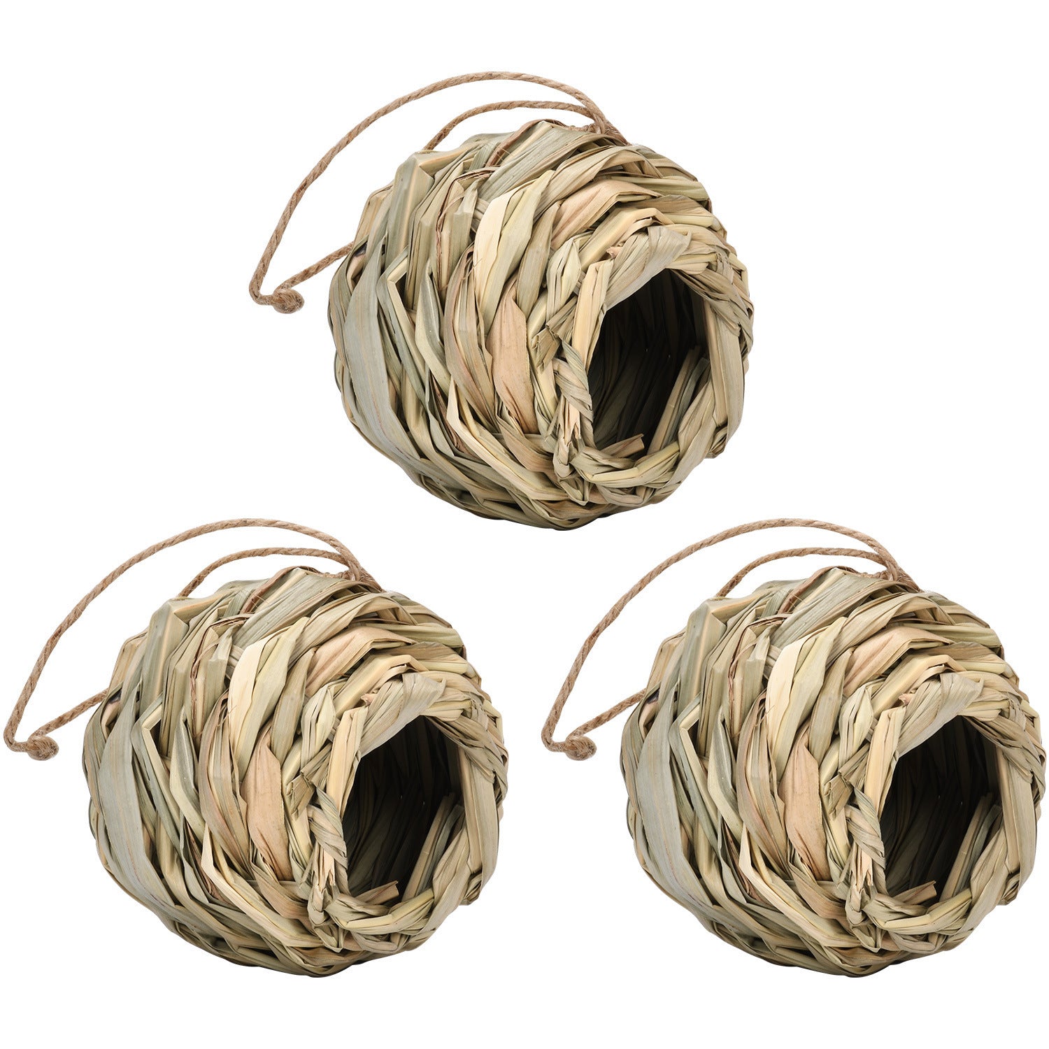 Handcrafted Natural Grass Bird Nest – Cozy Bird House for Small Birds