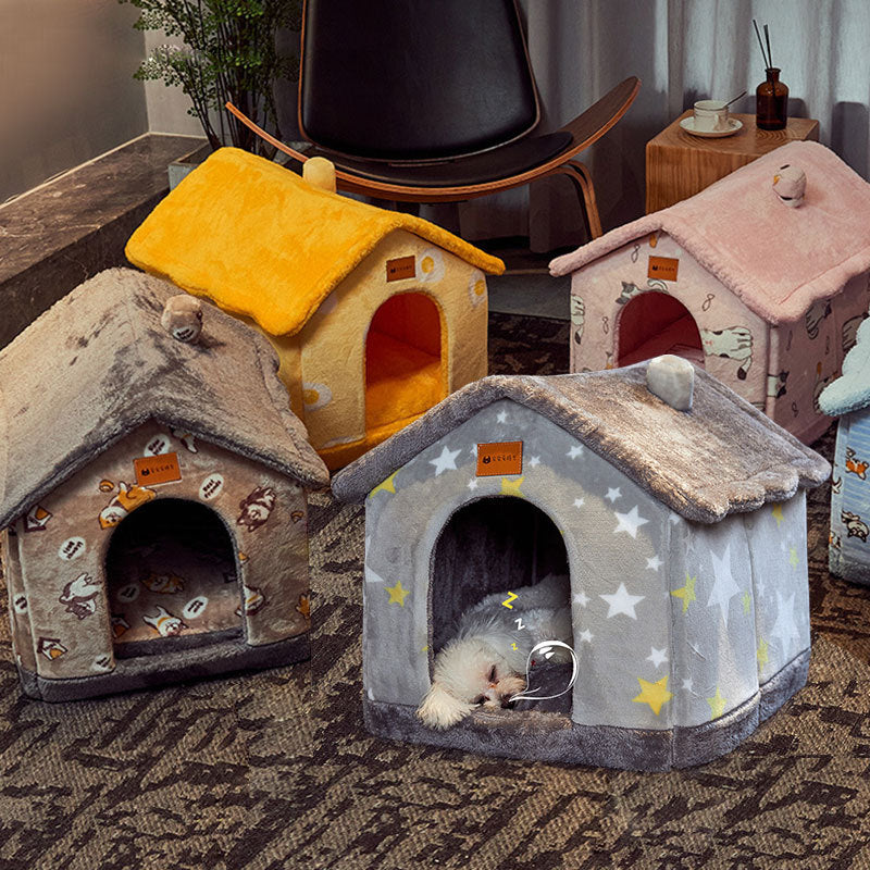 Cama acogedora y autocalentable para mascotas: nido suave, transpirable y duradero para gatos y perros.