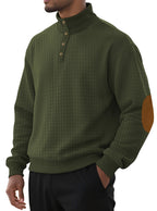 Men’s Long Sleeve Pullover Sweatshirt – Lightweight Polyester Casual Top for Daily Wear