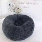 Cozy Plush Pet Bed – Soft, Warm & Washable Pet Sleeping Nest for Cats & Dogs