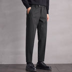 Mid-Waist Non-Iron Casual Trousers