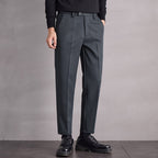 Mid-Waist Non-Iron Casual Trousers