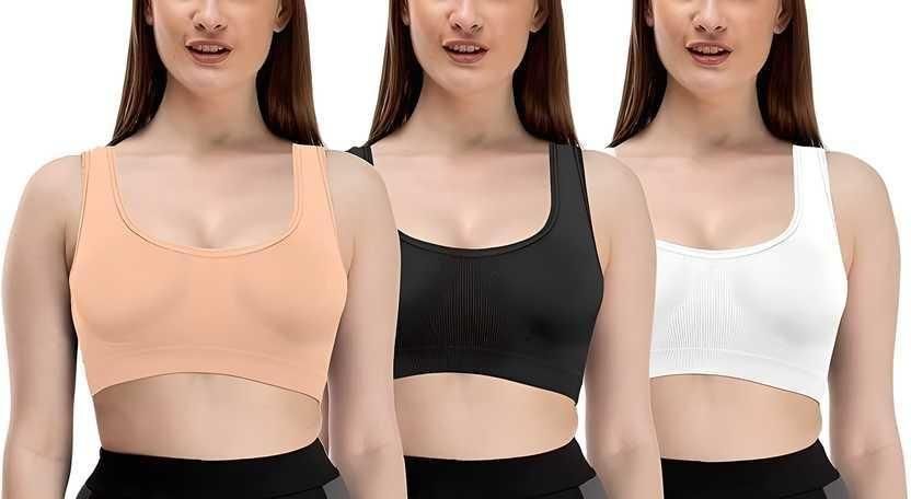Sujetador Air multicolor para mujer (paquete de 3)