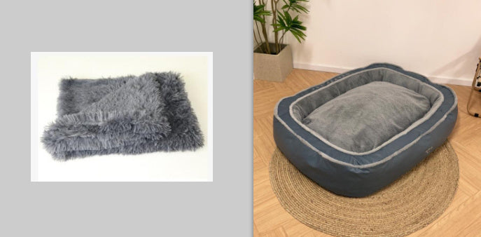 Cama cálida y acogedora para perros: saco de dormir suave con cojín para cachorros y pequeños