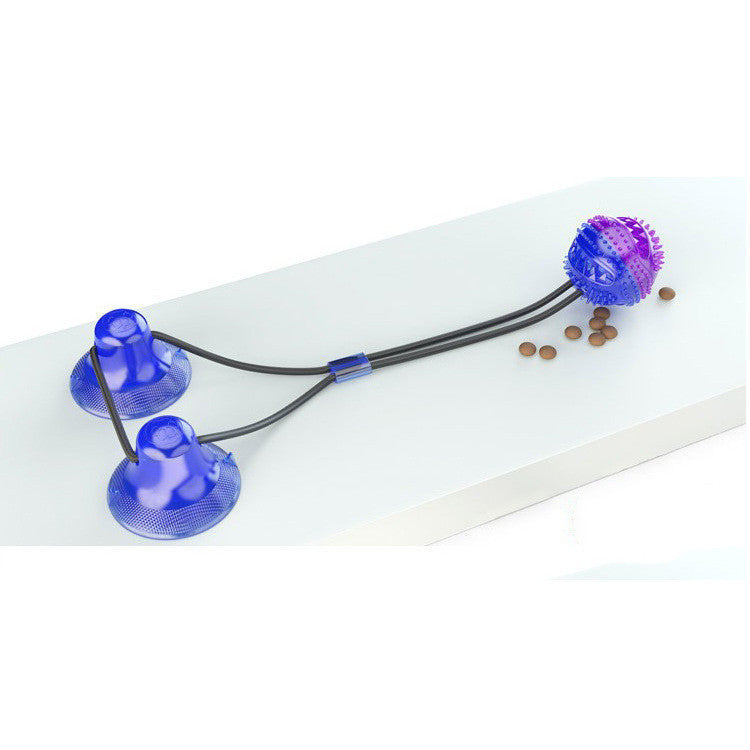 Interactive Suction Cup Dog Toy with TPR Ball – Chew Toy & Teeth Cleaning for Dogs & Cats | Tug-of-War Pet Toy
