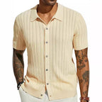 Men’s Plus Size Short Sleeve T-Shirt – Lightweight Polyester Casual Top for Summer & Daily Wear