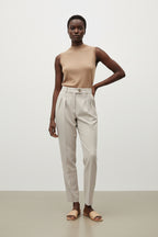 Women's Suit Pants Straight High Waist Casual Trousers Drape Trousers
