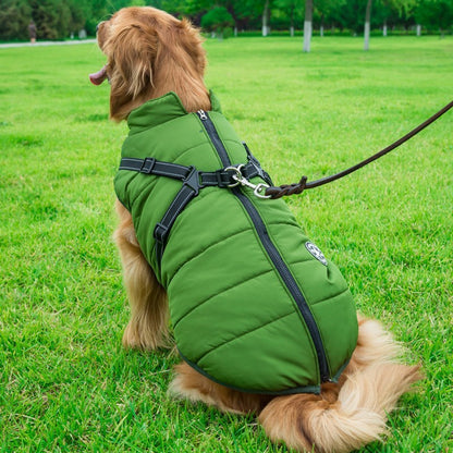 Waterproof Cotton Dog Vest – Comfortable & Stylish in Red, Army Green, Navy Blue, Black & Purple