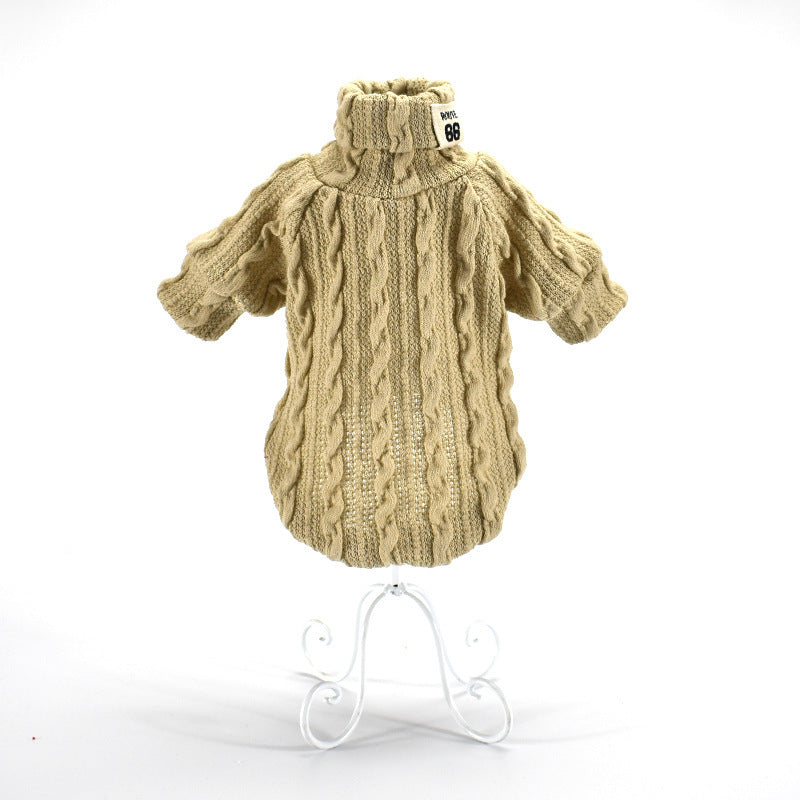 Cozy Acrylic Dog Sweater – Thickened Winter Jacket for Pets