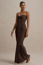 Sexy Chest Wrap One-Step Skirt Dress – Wine Red, Black, Brown