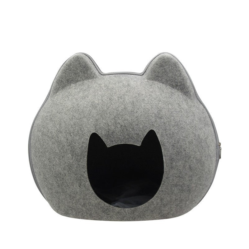 Premium Felt Cat Litter Box – Enclosed, Stylish & Spacious