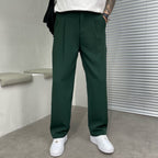 Cotton-Blend Casual Leisure Trousers