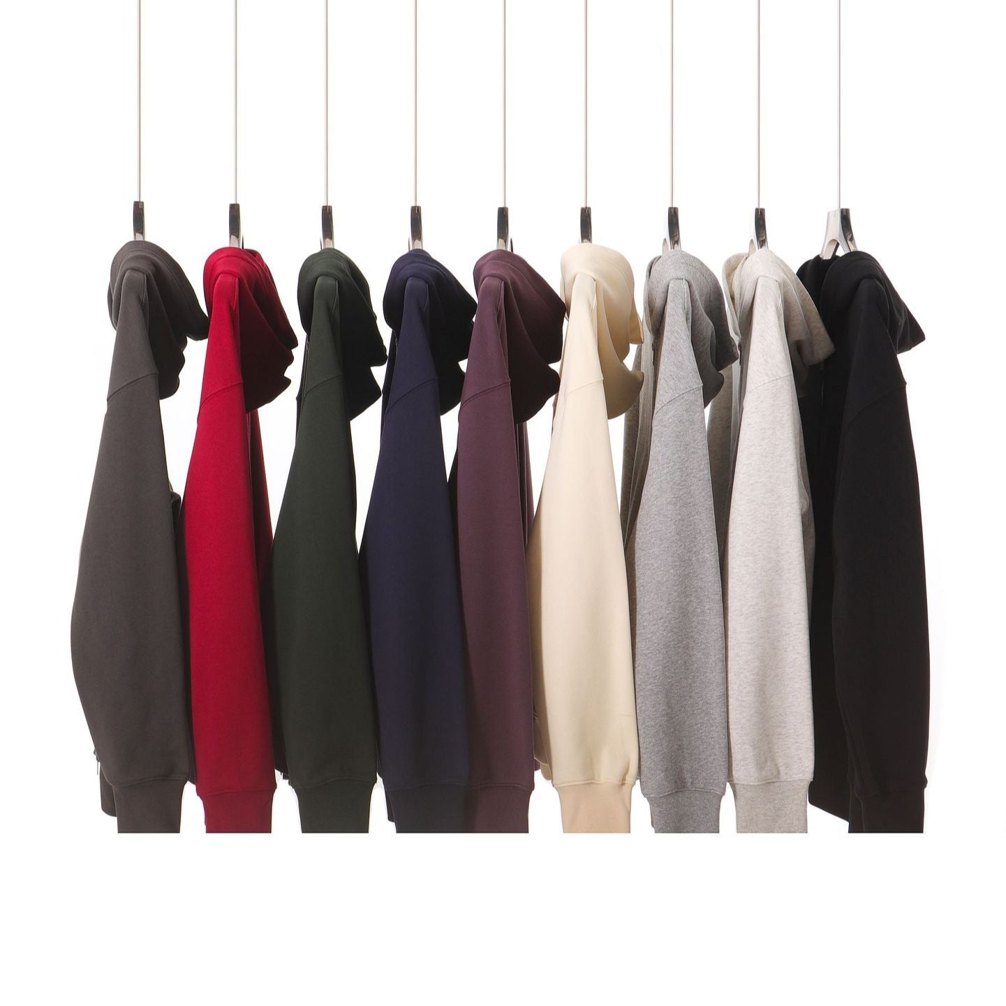 Men’s Hooded Cotton Zipper Coat – Loose Fit Long Sleeve Casual Jacket for Everyday Wea