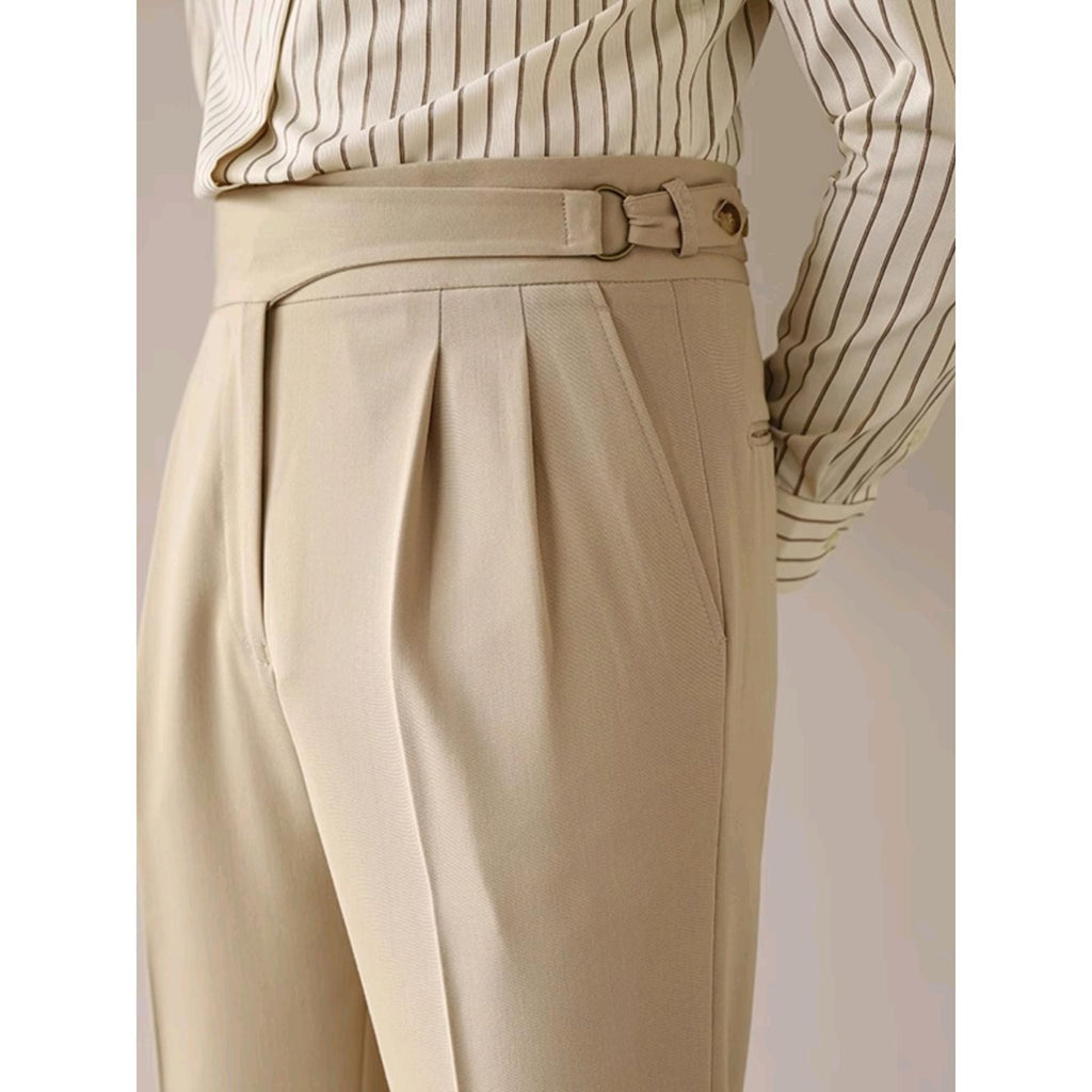 Ankle-Length Regular-Fit Commuter Trousers