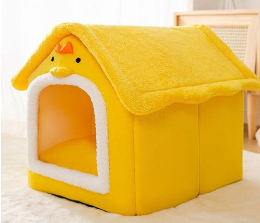 Cama acogedora y autocalentable para mascotas: nido suave, transpirable y duradero para gatos y perros.