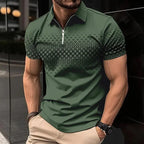 Men’s Striped Casual Loose Fit Top – Lightweight Polyester Long Sleeve T-Shirt | Trendy Everyday Streetwear Shirt for All Seasons