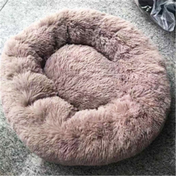 Cama de felpa acogedora para mascotas: nido suave, cálido y lavable para gatos y perros.