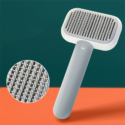 Pet Grooming Comb Brush – Anti-Shedding, Knot-Removing & Massage Brush for Dogs and Cats