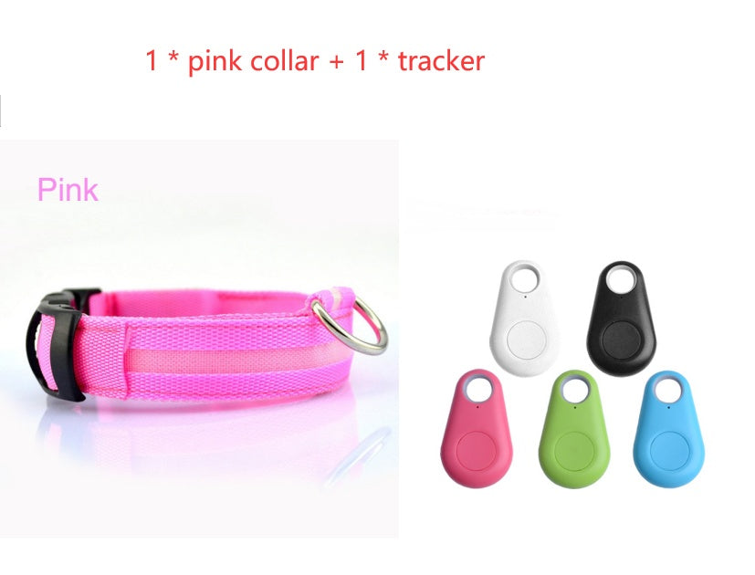 LED Flashing Dog Collar - Rechargeable with Multiple Light Modes