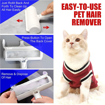Pet Hair Remover Roller – Reusable Lint Picker for Dogs & Cats