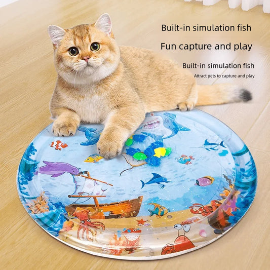 Inflatable Water Playmat for Cats – Cool Sensory Ice Pad for Pets