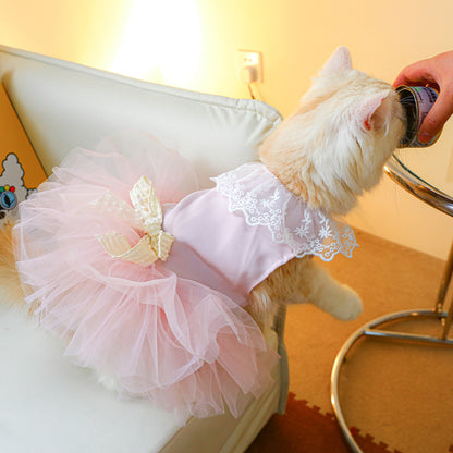 Pink Tulle Tutu Skirt for Cat – Cute & Casual Cat Clothing