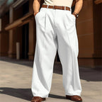 Straight-Fit Light Business Trousers