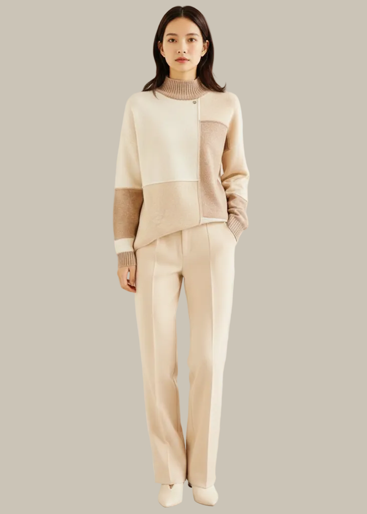 The Geometric Stitch Knit Sweater