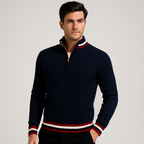 Classic Cable Knit Half-Zip