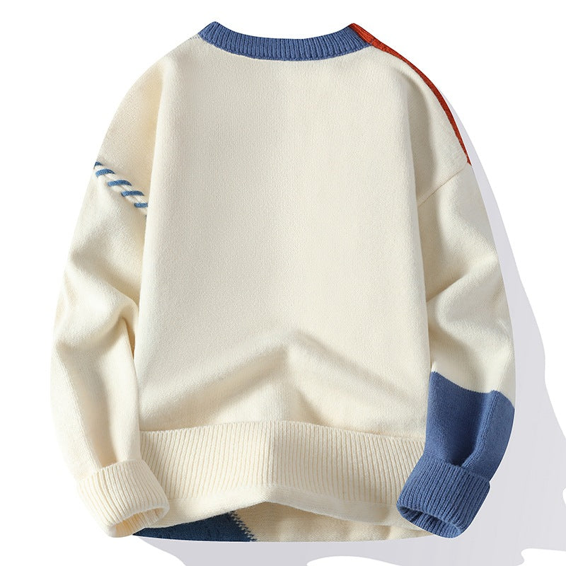 Colorblock Knit Pullover Sweater