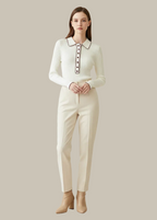 The Retro Contrast Wool-Blend Sweater