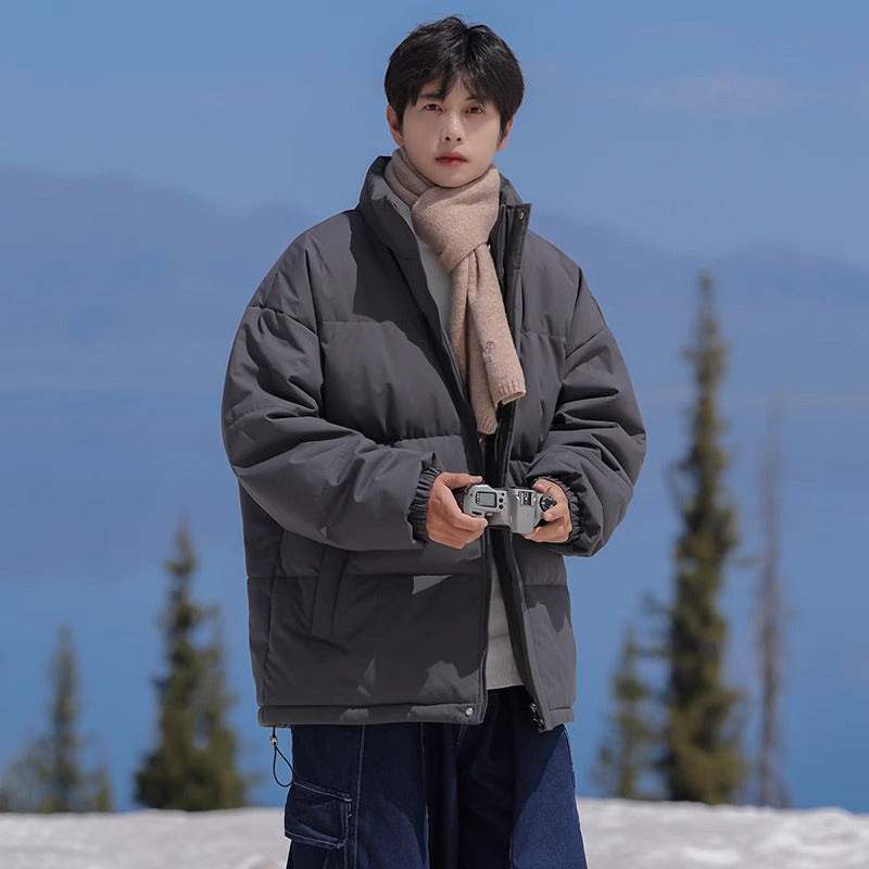 Loose Fit Down-Cotton Puffer Jacket