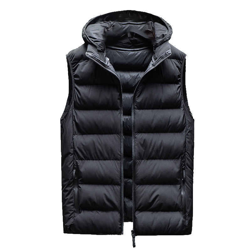 Men’s Hooded Down-Cotton Padded Jacket
