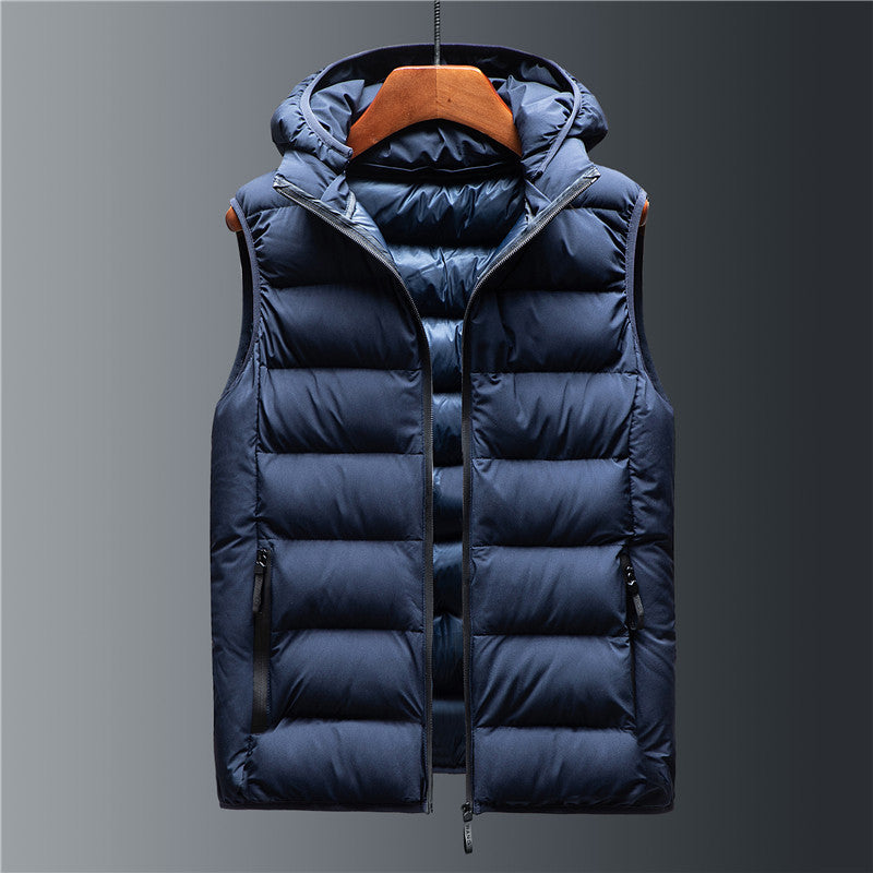 Men’s Hooded Down-Cotton Padded Jacket