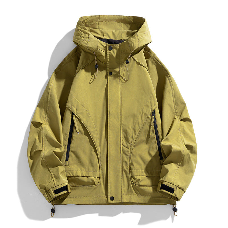 Men's Lightweight Hooded Trench Jacket