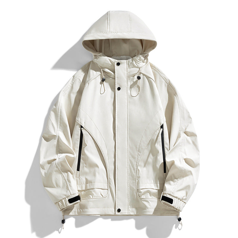 Men's Lightweight Hooded Trench Jacket